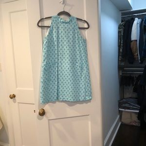 Turquoise a-line dress